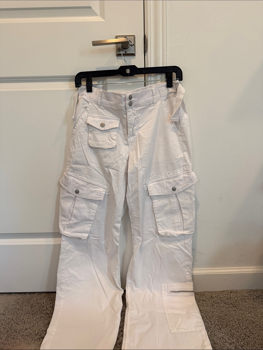 White Cargo Pants